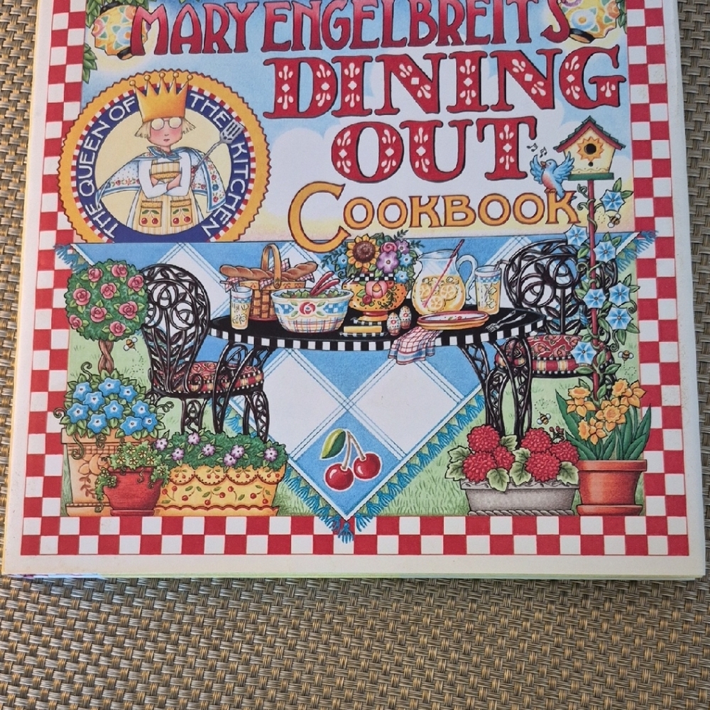 Mary Engelbreit Cookbook with Red and Blue Accents